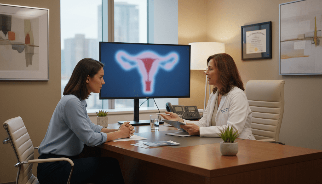 Patient consultation with reproductive medicine specialist